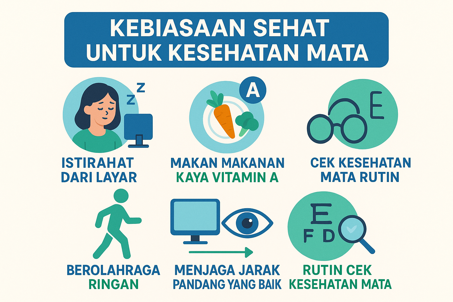 5 Kebiasaan Sehat untuk Menjaga Kesehatan Mata Anda Setiap Hari